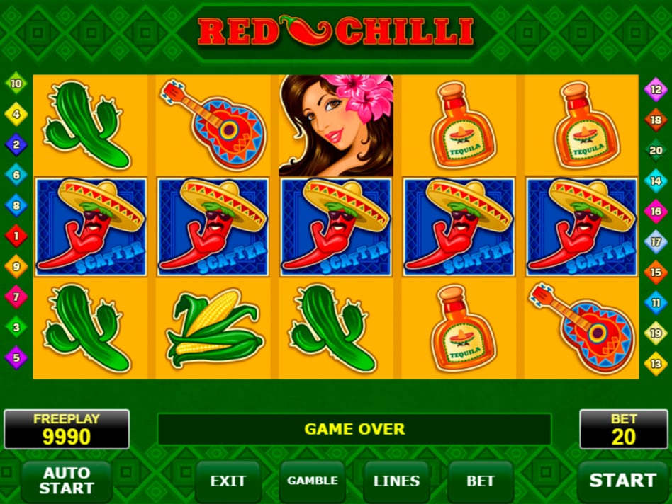 Red chilli slot machine